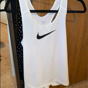 White Nike tank top